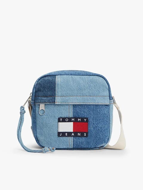 Erkek TJM Denim Patchwork Çapraz Çanta