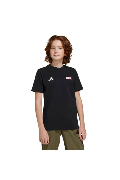 تیشرت آستین کوتاه طرح گرافیکی مشکی adidas کودکان J Mrvl Ms Gfx T Jc6260