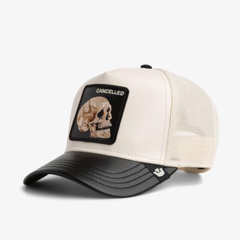 کلاه Goorin Bros Faux Leather Skull یونیسکس سفید