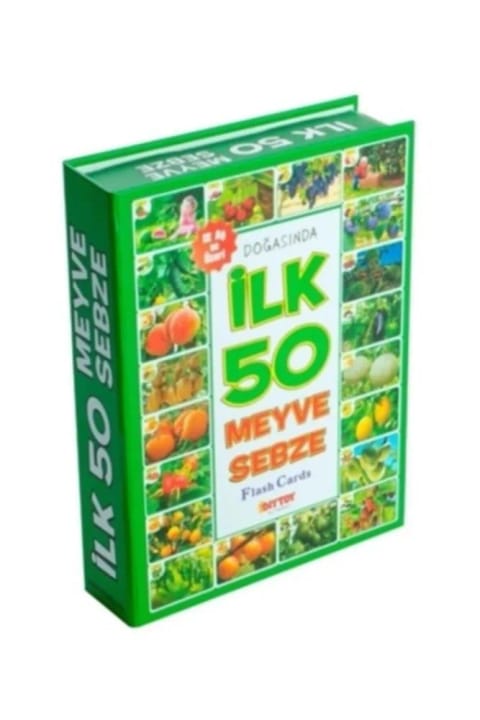 Diytoy Ilk 50 Meyve & Sebze Kartları Eğitici Oyuncak