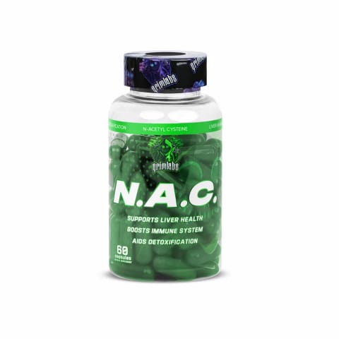 Grimlabs NAC (N-Acetyl Cysteine) 500mg 60 Caps