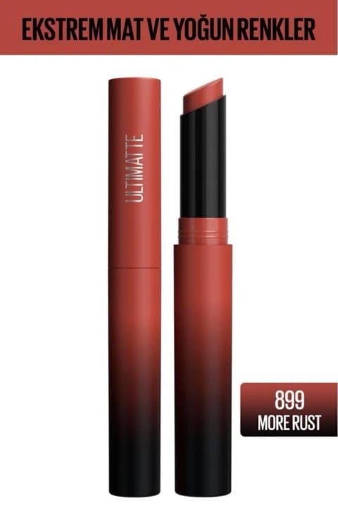 Maybelline New York Color Sensational Ultimatte Mat Ruj - 899 More Rust (قرمز)