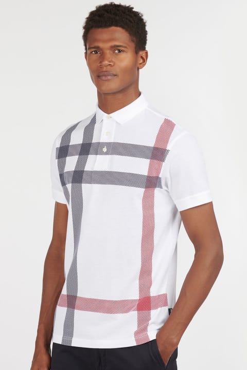پولو یقه Barbour مدل Blaine رنگ WH11 سفید
