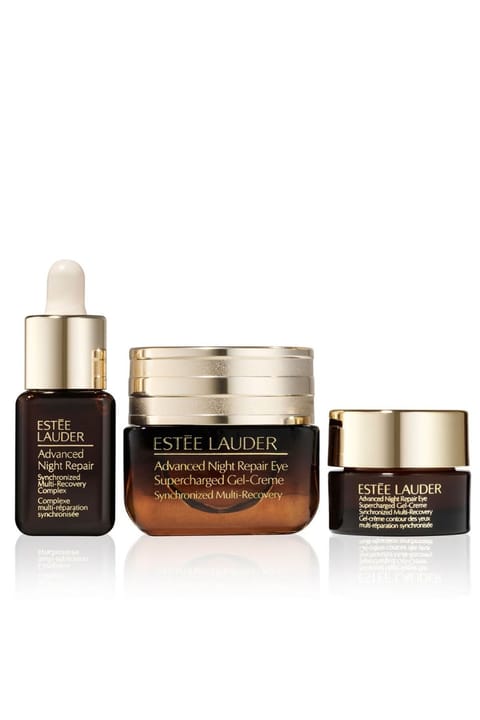 کرم شب ترمیمکننده پیشرفته دور چشم Estee Lauder بسته سفر ۳ تکه
