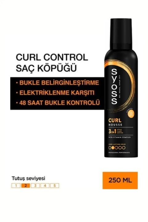 فوم مو حالت‌دهنده فر Syoss Styling Curl Control 250 ml