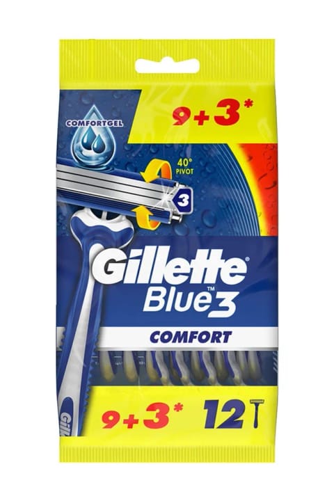Gillette Blue 3 Comfort تیغ اصلاح 9 + 3