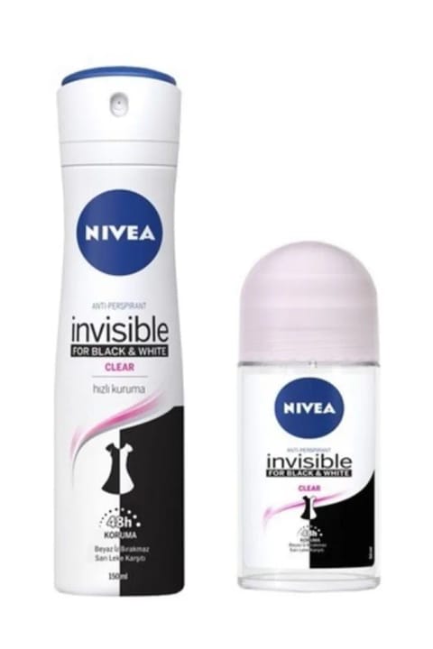 NIVEA Black&white Invısıble Clear دئودورانت رولآن