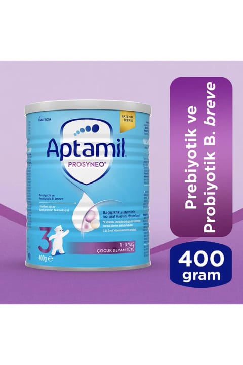 Aptamil Prosyneo 3 پری‌بیوتیک و پروبیوتیک شیر ادامه دهنده کودکان 400 گرم