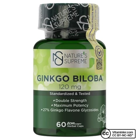 Nature's Supreme جینکو بیلوبا 120 میلی‌گرم 60 کپسول