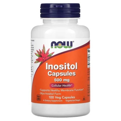 NOW Foods Inositol 500 mg، ۱۰۰ کپسول گیاهی
