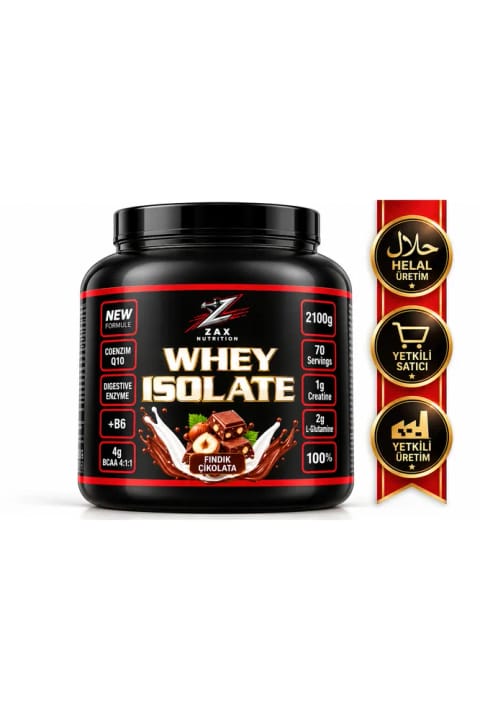پروتئین وی ایزوله zax nutrition ۲۱۰۰ گرم طعم فندق شکلاتی