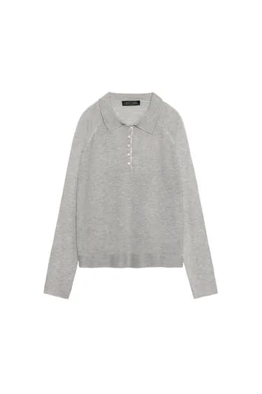 پولو jumper بافت ساده زارا