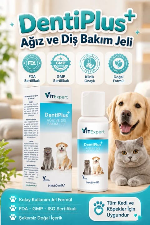 Vitexpert DentiPlus ژل مراقبت از دهان و دندان گربه و سگ با استفاده آسان