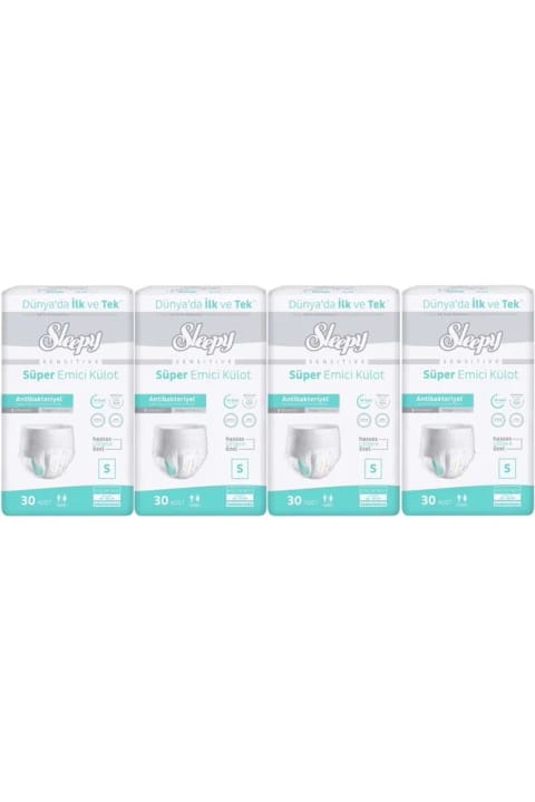 شلوار جاذب بزرگسال Sleepy سایز S - کوچک 120 عددی (4 بسته 30 عددی)