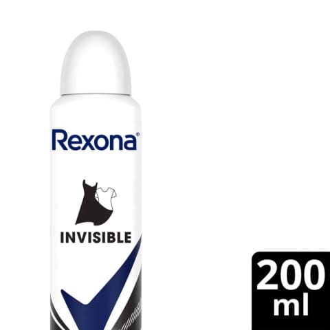 Rexona دئودورانت اسپری زنانه Invisible محافظت بی‌وقفه ۷۲ ساعته ۲۰۰ میلی‌لیتر