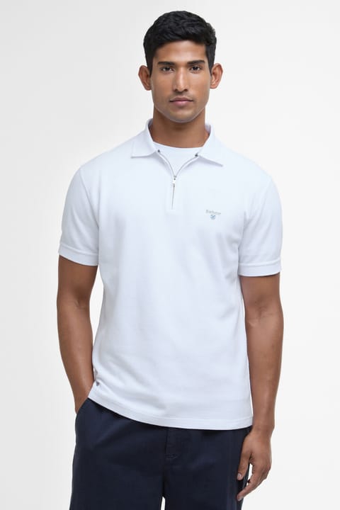 پولو یقه Barbour Hingham WH11 White