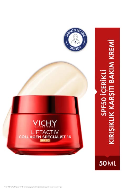 ویشی لیفت اکتیو کلاژن اسپشیالیست 16 ضد چروک SPF50 روزانه
