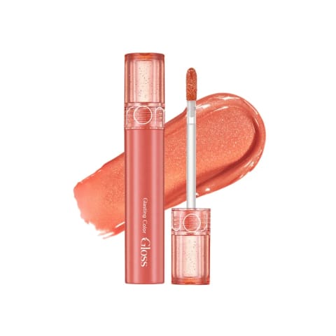 رژ لب براق rom&nd Glasting Color Gloss 10 Apricot Sparkle
