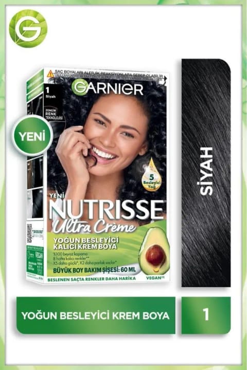 رنگ مو گارنیر نوریس اولترا کرِم ۱ مشکی