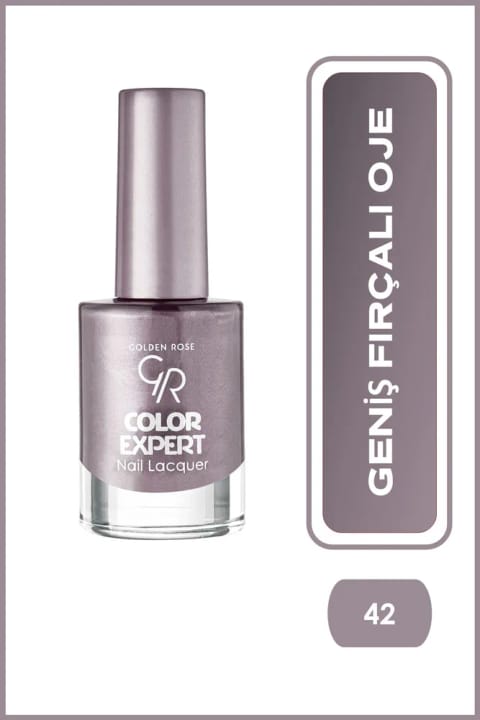 Golden Rose Color Expert Nail Lacquer - 42 - لاک ناخن با برس پهن