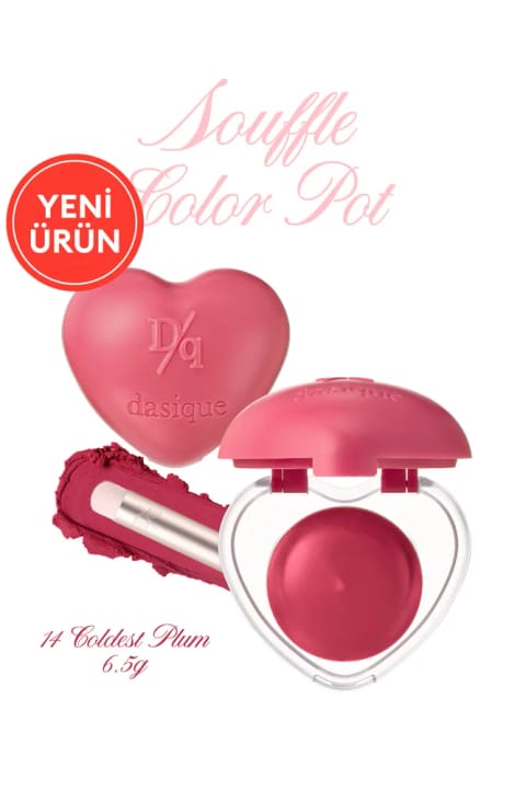 رژ و رژگونه سافله داسیک با رنگدانه قوی و بافت فومی و پایانی مخملی DASIQUE — 14 Coldest Plum