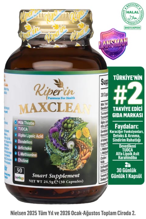 Kiperin Max Clean | ترمیم و سمزدایی | Tudca، خار مریم، کنگر | 9 ترکیب...