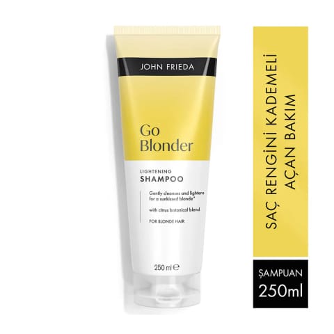 John Frieda Sheer Blonde Go Blonder شامپو مخصوص موهای بلوند روشن‌کننده و براق‌کننده ۲۵۰ میلی‌لیتر