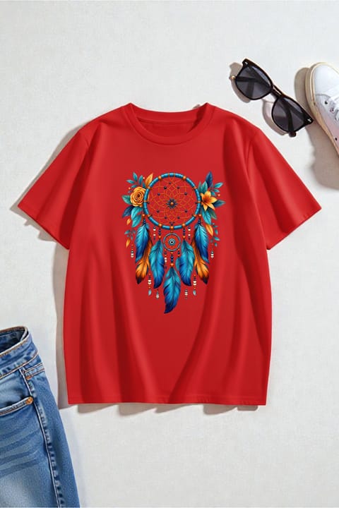 تیشرت طراحی چاپ Dreamcatcher یونیسکس uyguntarz