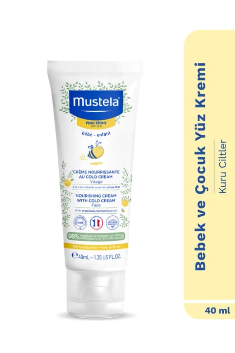 Mustela %97 طبیعی Cold Cream مرطوبکننده مغذی صورت برای پوست خشک