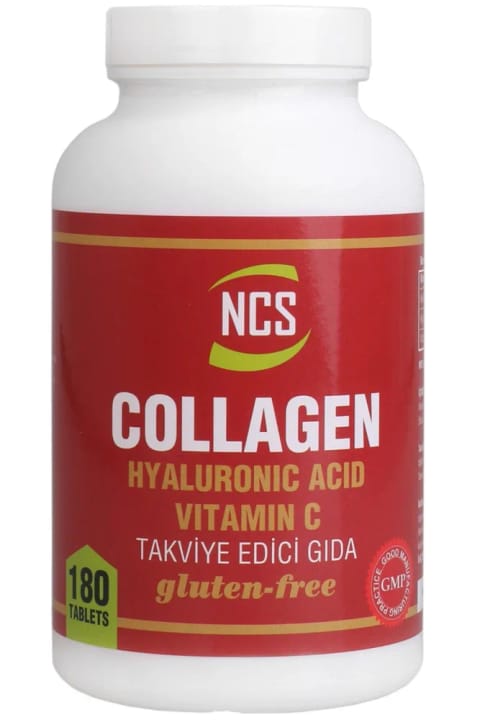 نوفیکس NCS کلاژن هیالورونیک اسید ویتامین C 180 قرص کلاژن 1000 میلی‌گرم