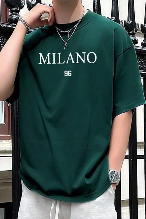 تیشرت اورسایز مردانه uyguntarz مدل Milano چاپی