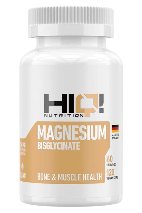 HIQ NUTRITION مکمل Magnesium Bisglycinate ۱۲۰ کپسول