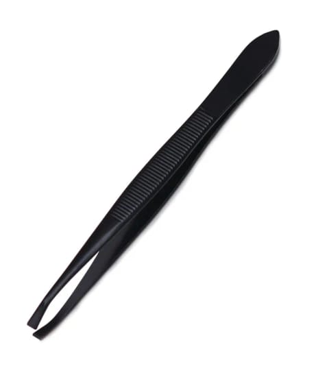 موچین نوکتخت مشکی استیل ضدزنگ Nascita NASCIMBIZ023K