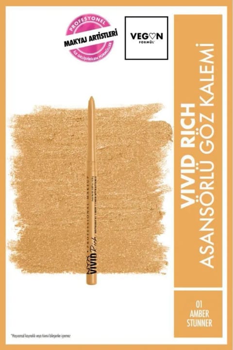 NYX Professional Makeup Vivid Rich مداد چشم چرخان - 01 Amber Stunner