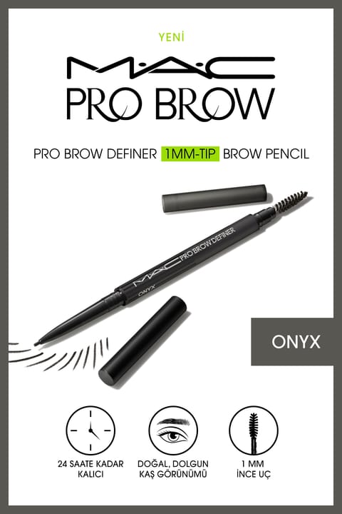 مداد ابرو M.A.C Pro Brow Definer نوک ۱mm - رنگ Onyx حجم 0.3 G