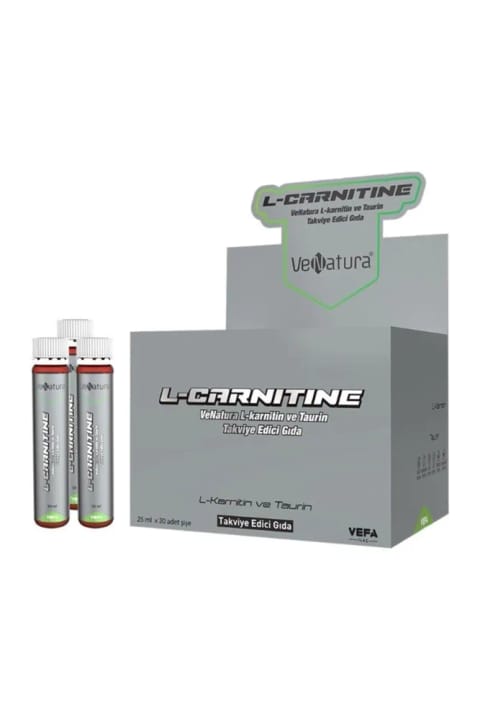 مکمل L-کارنیتین و تائورین VeNatura، 25 میلیلیتر × ۲۰