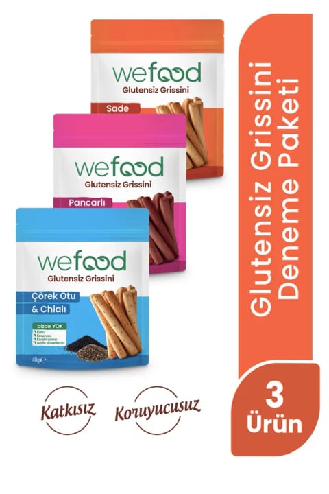 Wefood گریسینی بدون گلوتن بسته آزمایشی