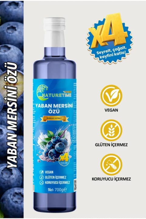 Naturetime Premium عصاره زغال اخته 700 گرم بدون گلوتن و بدون افزودنی طبیعی بدون آفتکش...