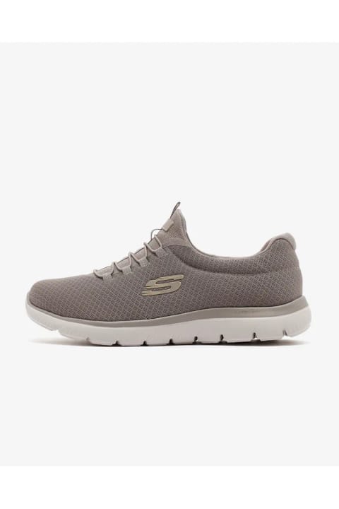 SKECHERS SUMMITS زنانه بژ/طلایی کتانی اسپرت 12980TK TPGD