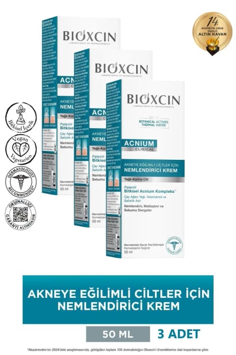 Bioxcin Acnium کرم مرطوبکننده متعادلکننده سبوم