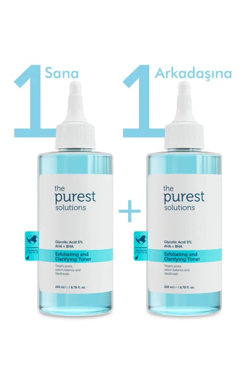 تونیک آبی The Purest Solutions حاوی Glycolic Acid، یک عدد برای خودت، یکی برای دوستت