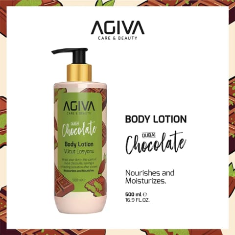 Agiva Care & Beauty لوسیون بدن دبی چاکلت 500 میلیلیتر