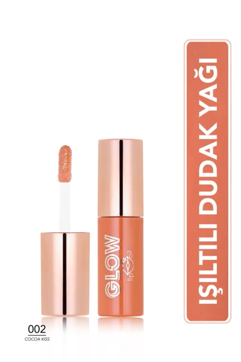 Flormar Glow Lip Oil مرطوب‌کننده و براق کننده لب — 002 Cocoa Kiss