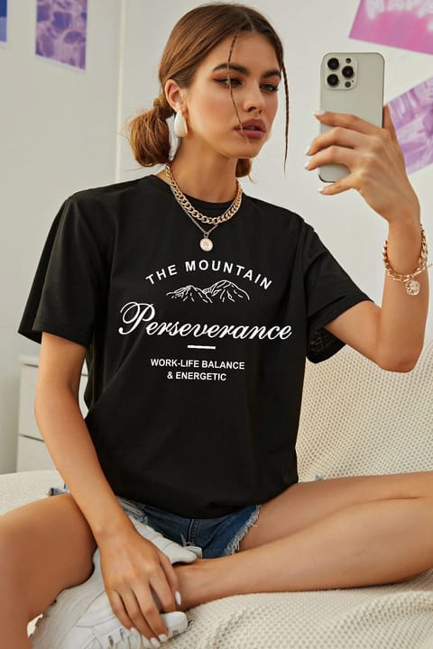 تیشرت طراحی چاپی The Mountain یونیسکس uyguntarz