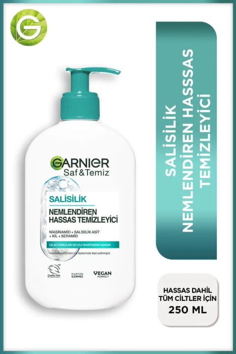 Garnier مرطوبکننده پاککننده سالیسیلیک و تونر لایهبردار سفتکننده منافذ...