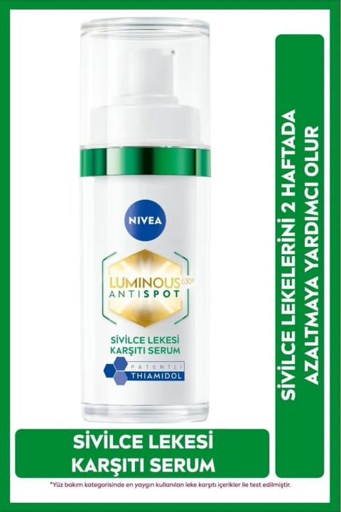 NIVEA Luminous630 ضد لک پوست سریوم 30ml، اسید سالیسیلیک، هیالورونیک اسید