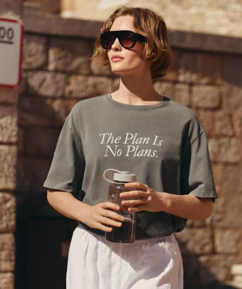 تیشرت باکس Cotton Blend Oysho