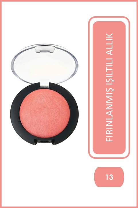 رژگونه پختشده Golden Rose مدل Baked Blush On شماره ۱۳ - بافت ابریشمی و درخشان