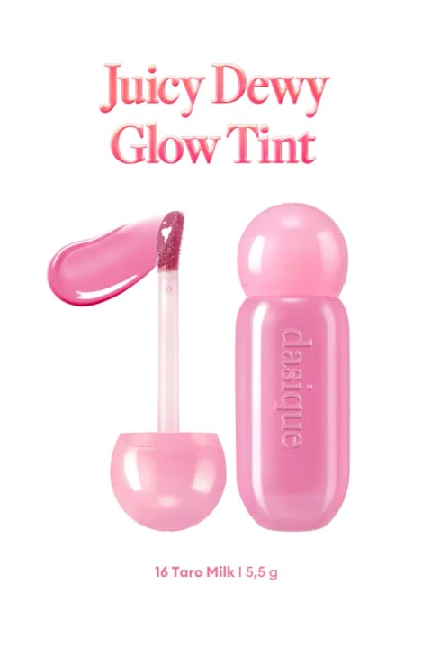 dasique تینت براق با رطوبترسانی و رنگ ملایم Juicy Dewy Glo... — 16 Taro Milk