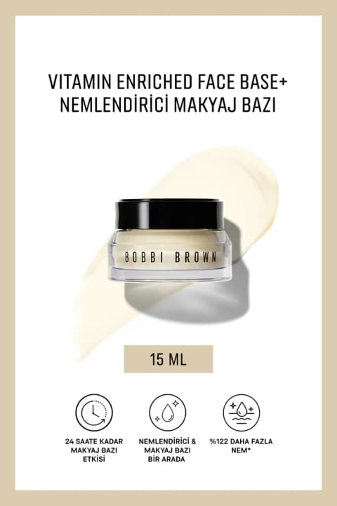 BOBBI BROWN Vitamin Enriched Face Base+ مرطوبکننده و پرایمر آرایش ۱۵ میلیلیتر